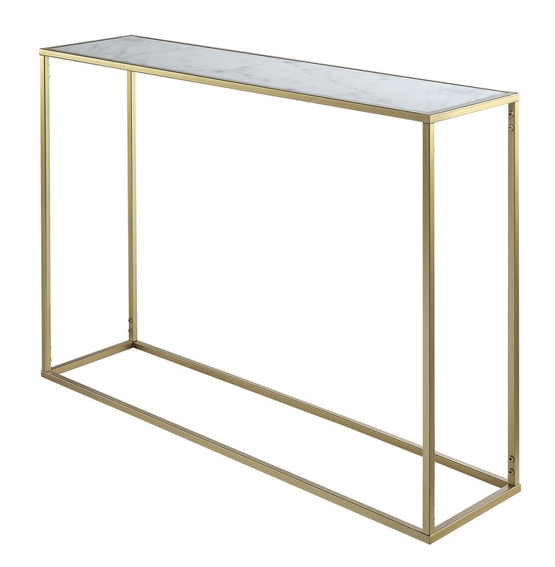 Theydon Faux Marble Console Table - Image 1