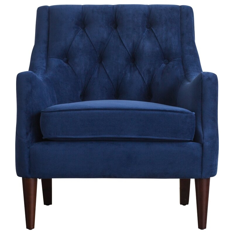 Navy Blue Koss Tufted Armchair - Image 0