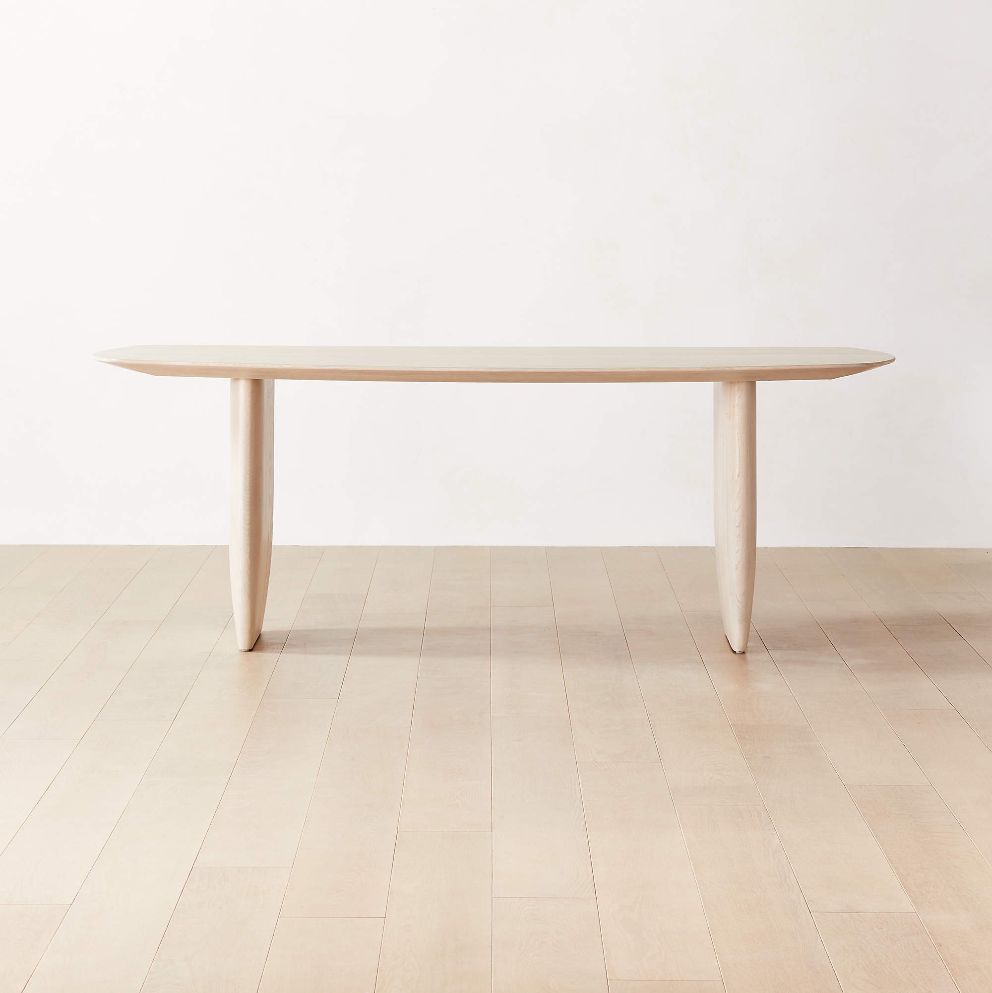 Spigolo 84" Bleached Oak Dining Table by goop - Image 0
