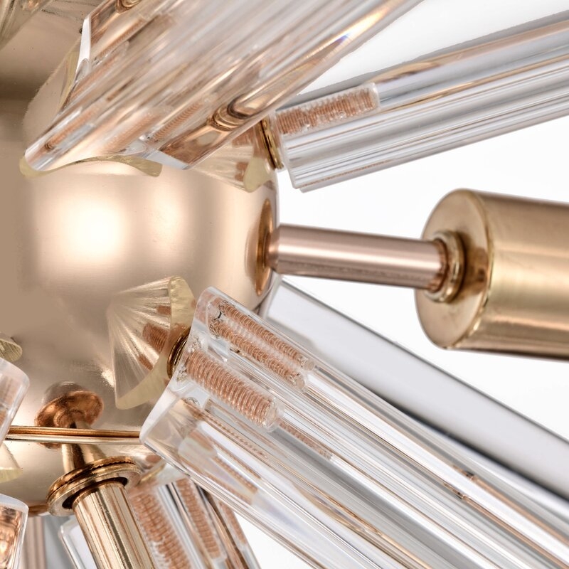 Gwinnett Glass Bar 9-Light Sputnik Chandelier - Image 2
