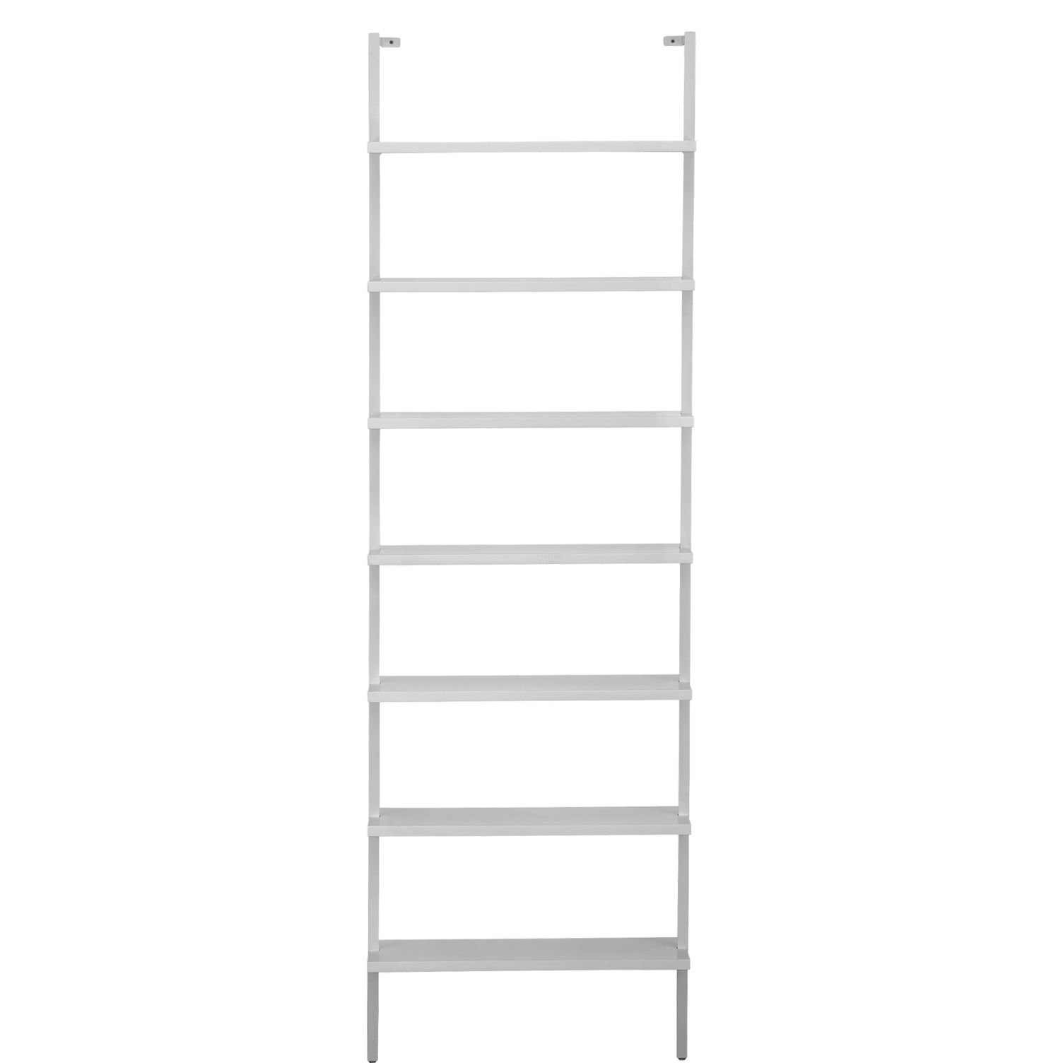 Stairway Wall Mounted Bookcase, White, 96" - Image 5