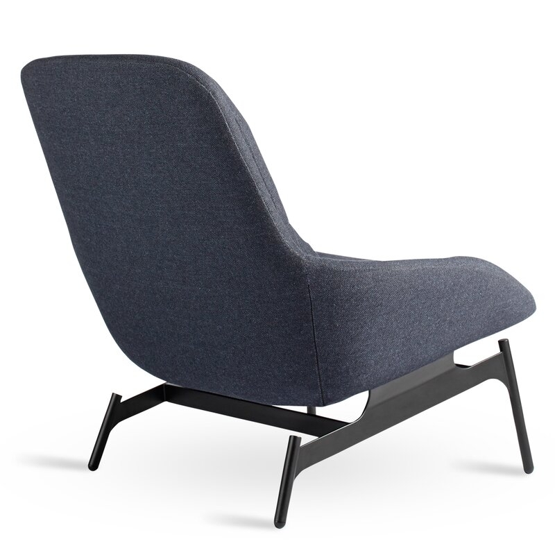 Blu Dot Field Lounge Chair Fabric: Edwards Navy Cotton - Image 2