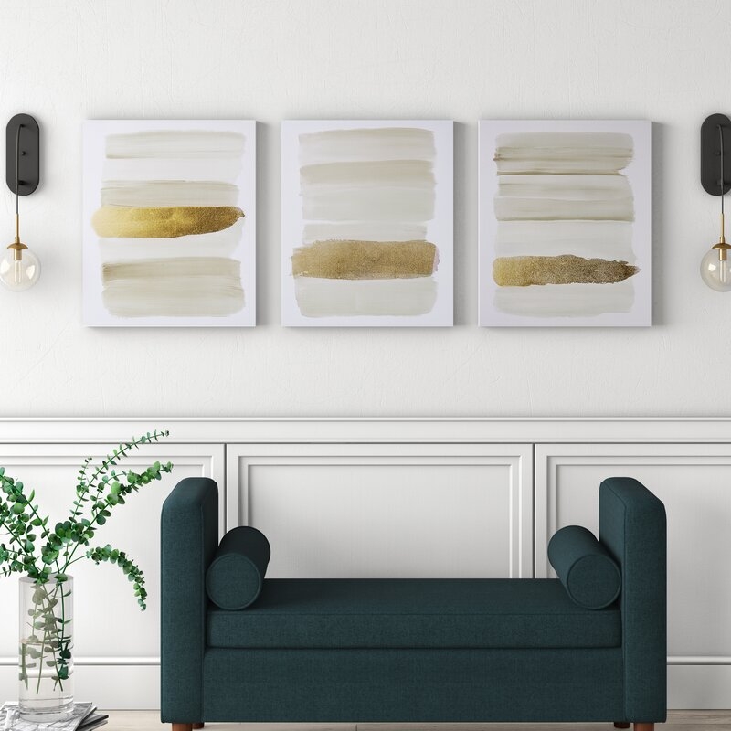 'Traveling Road' - 3 Piece Wrapped Canvas Graphic Art Print Set - Image 0