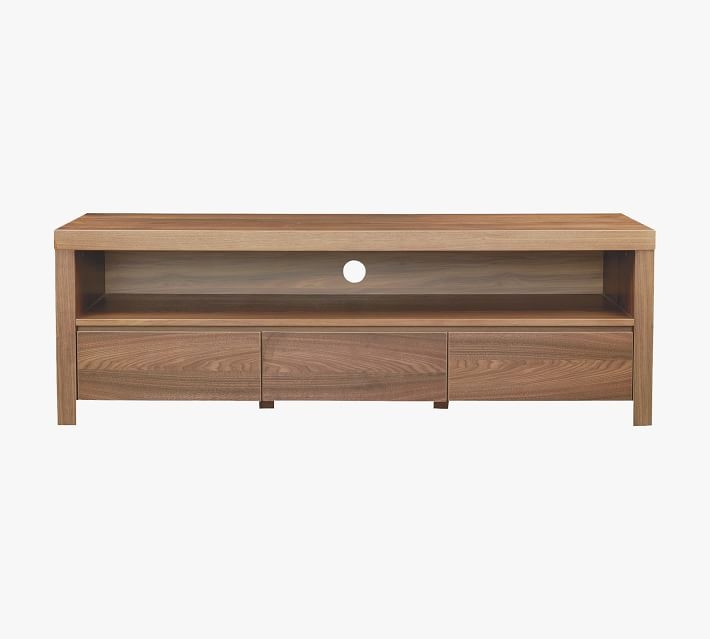 Arcadia 59" Media Console with Drawers, Matte White - Image 0