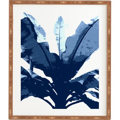 Bananarama Navy by Deb Haugen - Picture Frame Graphic Art Print on Wood - Image 0