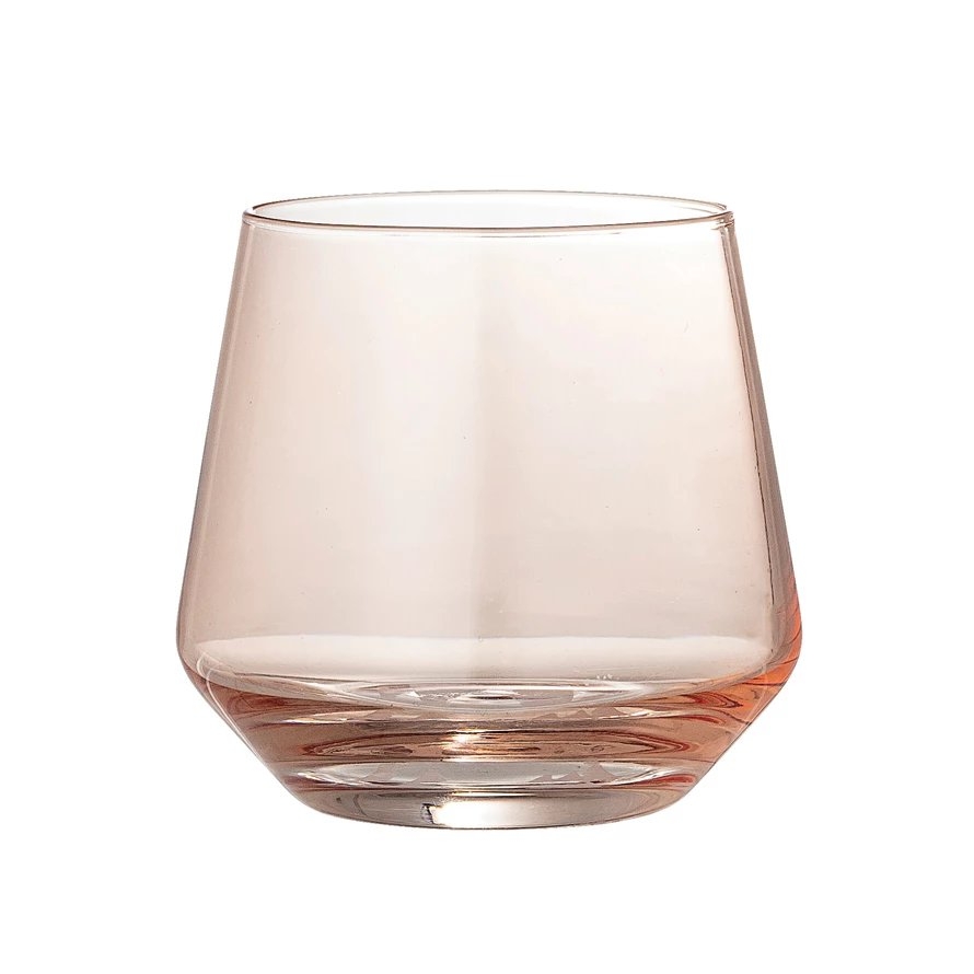 Blush Round Drinking Glass, Set of 4 - Image 1