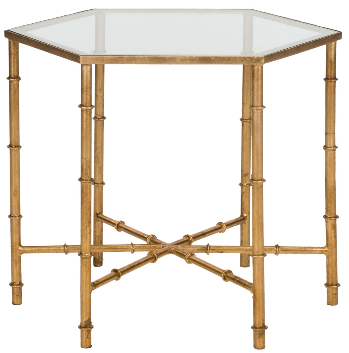 Kerri Mirror Top Accent Table - Gold/Clear - Safavieh - Image 0
