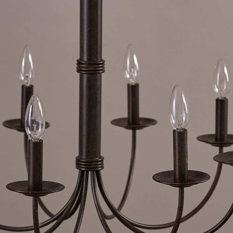 Wisbech 8 - Light Candle Style Classic / Traditional Chandelier - Image 2
