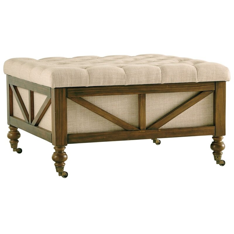 Hayford Tufted Storage Ottoman - Image 1