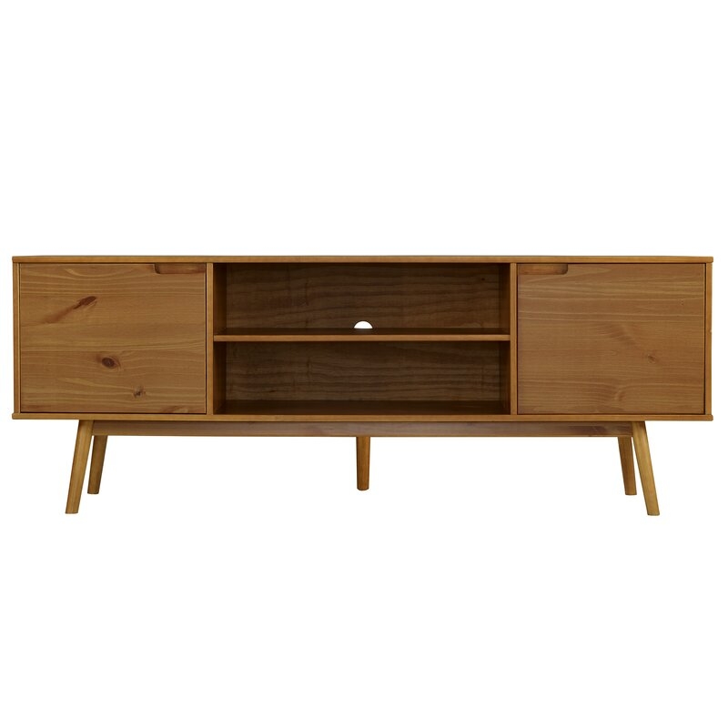 Griffing Solid Wood TV Stand for TVs up to 85" - Image 1