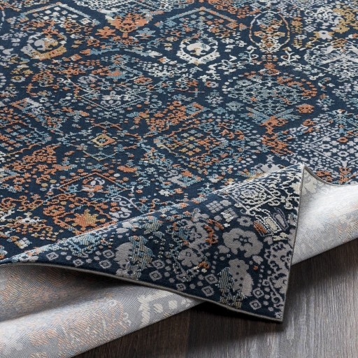 Topkapi Blue Indoor 8'10" x 13'1" Machine Woven Rug - Image 2