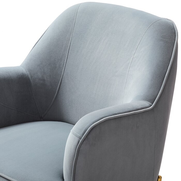 Cleo Contemporary Accent Chair with Recessed Arms - Image 1