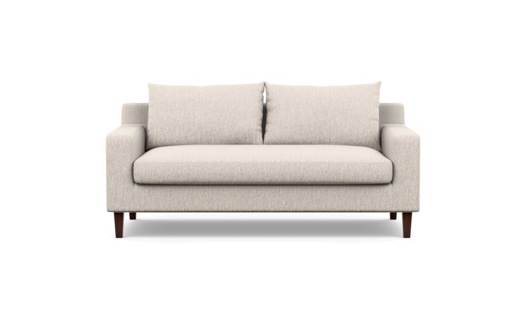 Sloan  Apartment Sofa- Wheat 71" Single Cushion with Oiled Walnut Tapered Square Wood Legs - Image 0