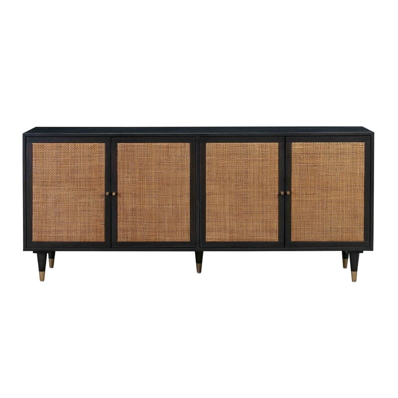 Tawny 72'' Wide Sideboard, Black/Brown - Image 0