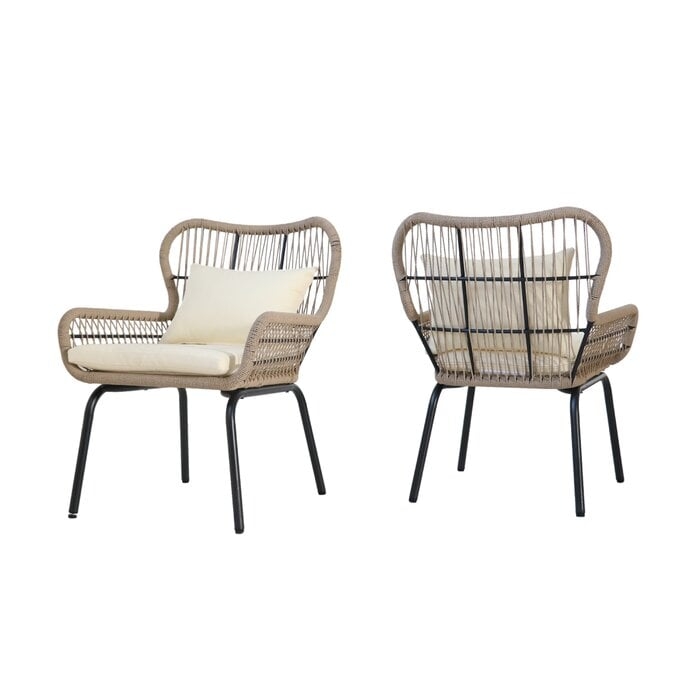 Mcclurg Patio Chair with Cushions (Set of 2) - Image 0