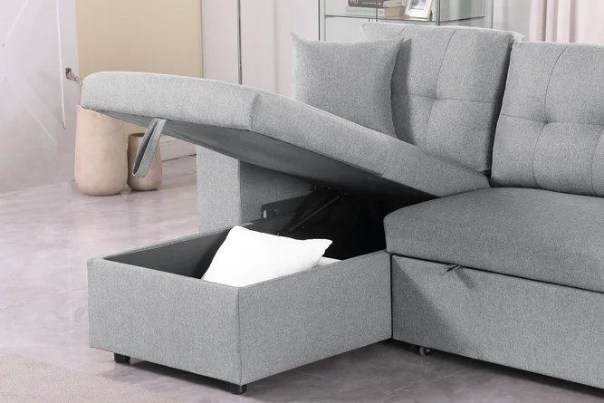 Sectional Sleeper Sofa With Storage - Image 6