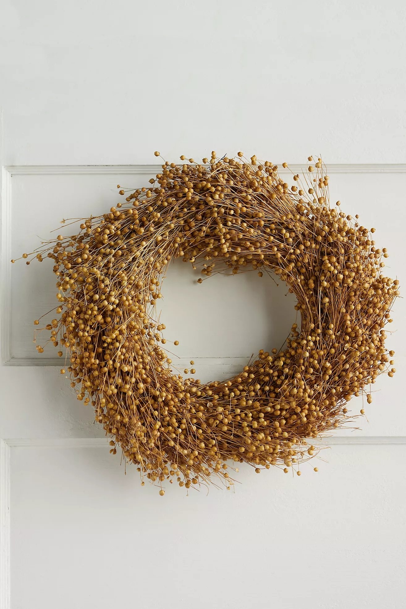 Dried Flax Wreath - Image 0