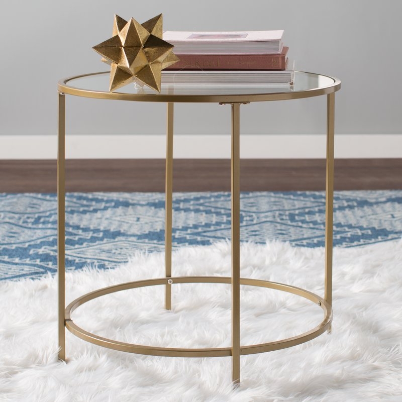 Deford End Table / Gold - Image 1