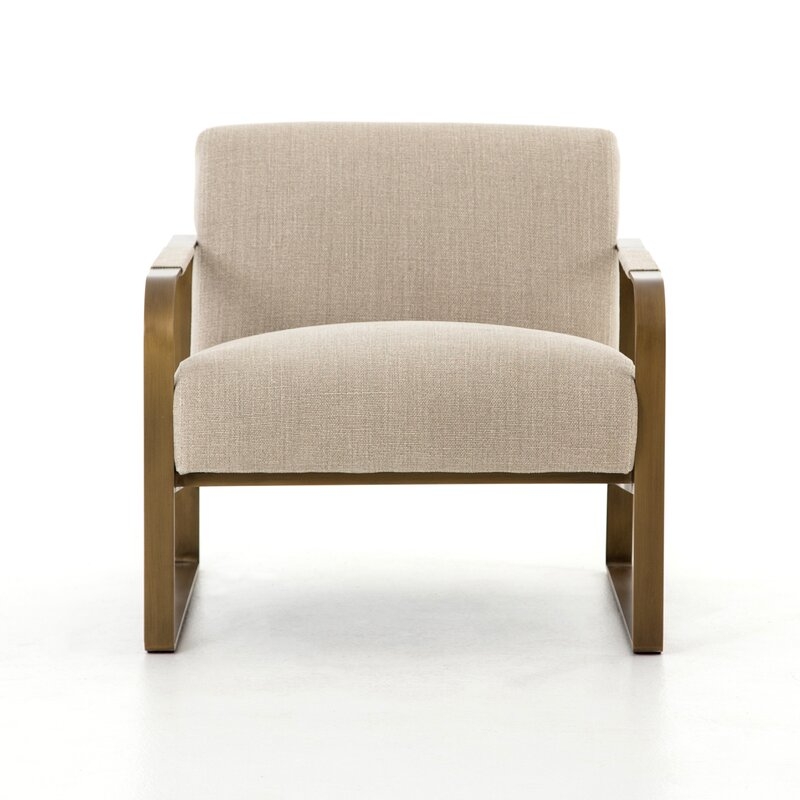Four Hands Irondale Armchair Upholstery Color: Beige - Image 1