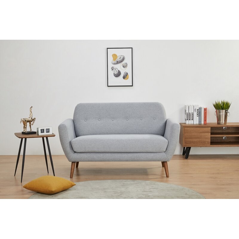 Cutshall 58" Rolled Arms Loveseat - Image 2