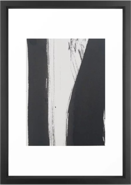 Ink2 Framed Art Print - Vector Black - - Image 0