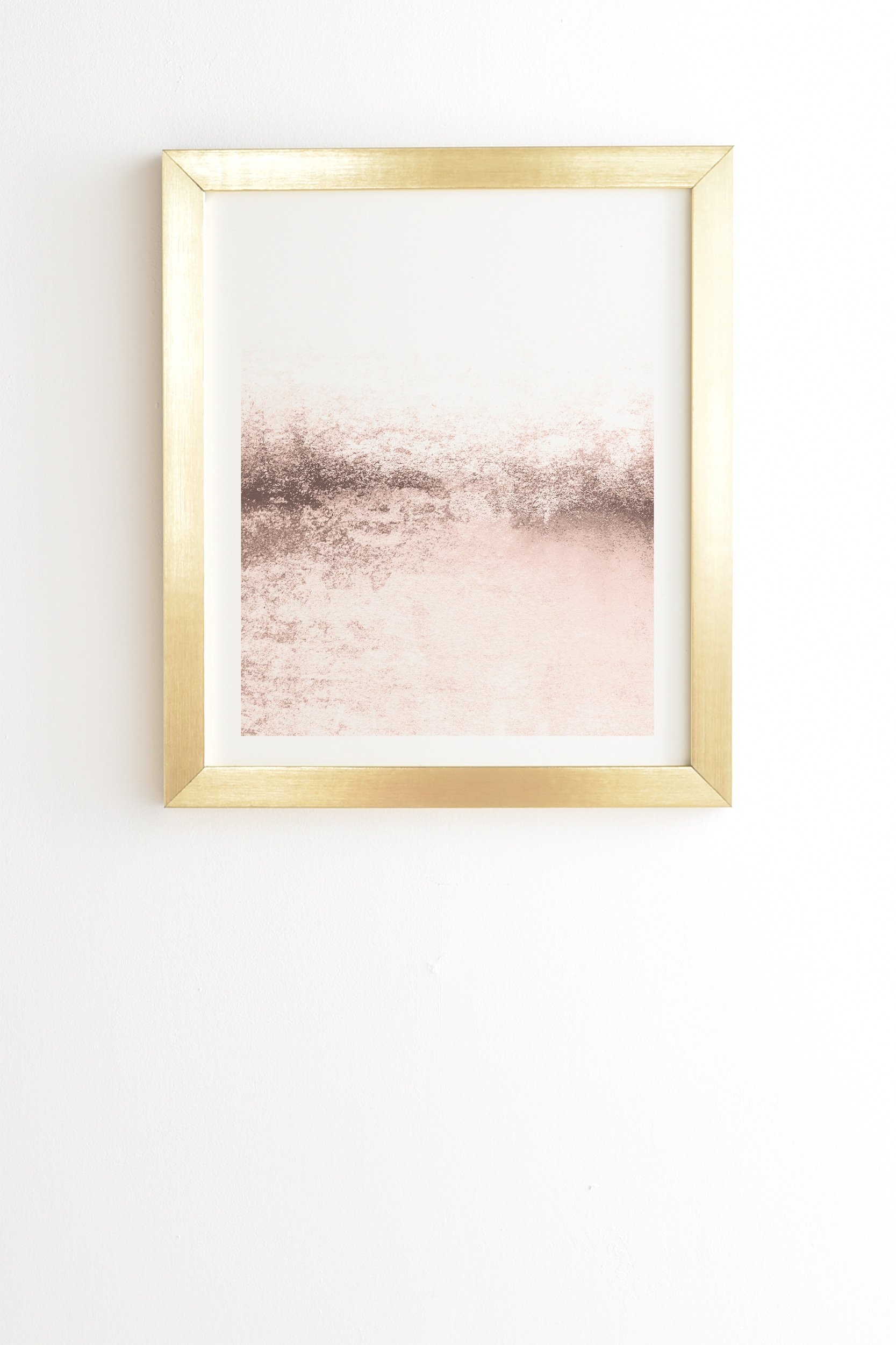 GOLD FRAMED WALL ART SNOWDREAMER BLUSH LIGHT  BY MONIKA STRIGEL, 19"x22.4" - Image 0