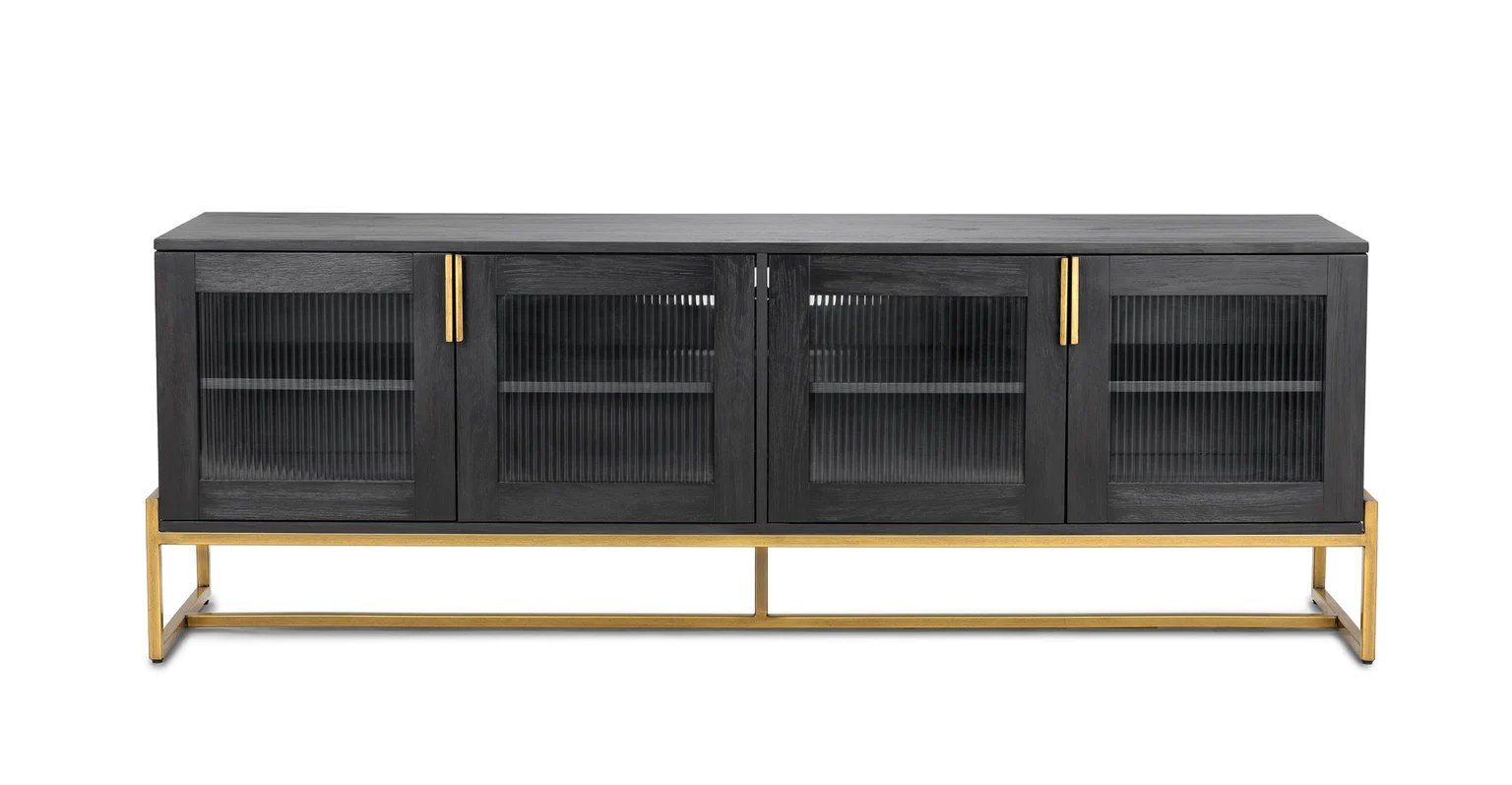OSCURO CABINET -  BLACK AND BRASS - Image 0