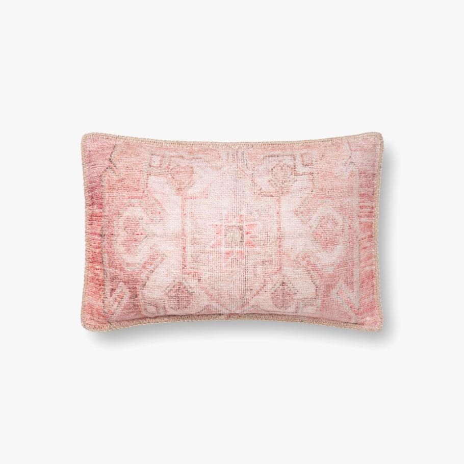 Loloi PILLOWS P0851 Pink 13" x 21" Cover w/Poly - Image 0