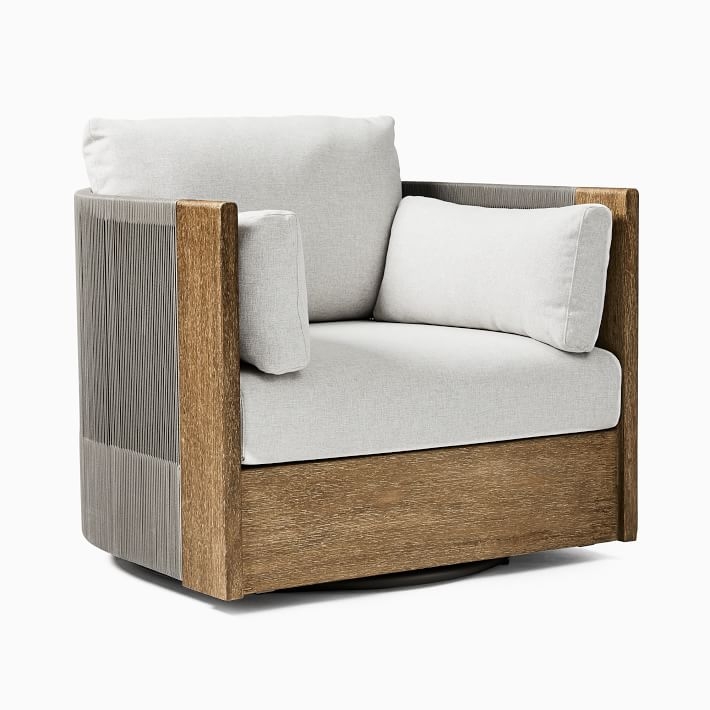 Porto Swivel Chair, Driftwood, Set of 2 - Image 9