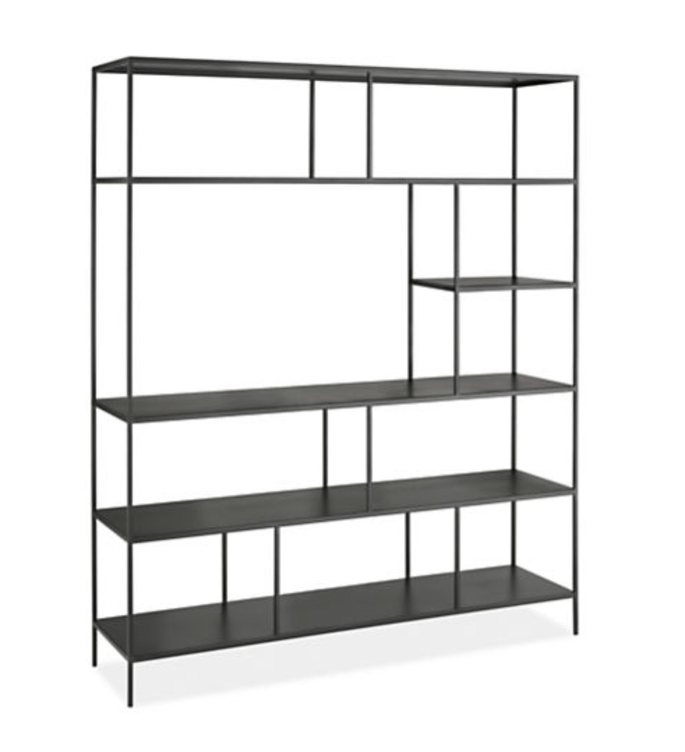 Foshay Media Bookcases in Natural Steel - Image 0