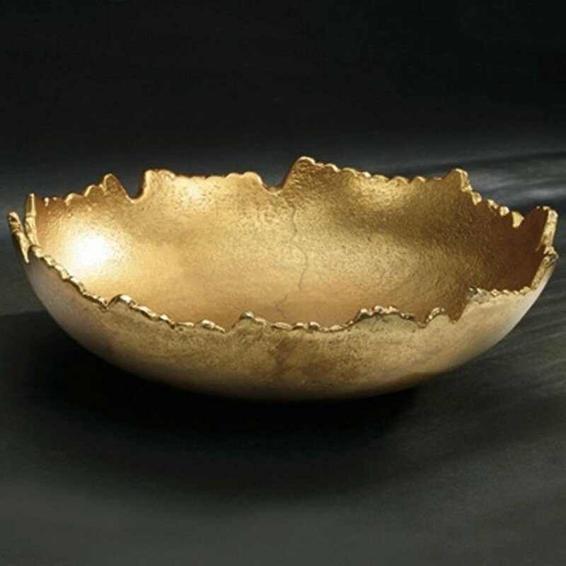 Buckelew Gilded Torn Texture Decorative Bowl - Image 0