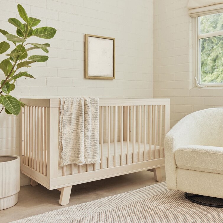 babyletto Hudson 3-in-1 Convertible Crib - washed natural - Image 2