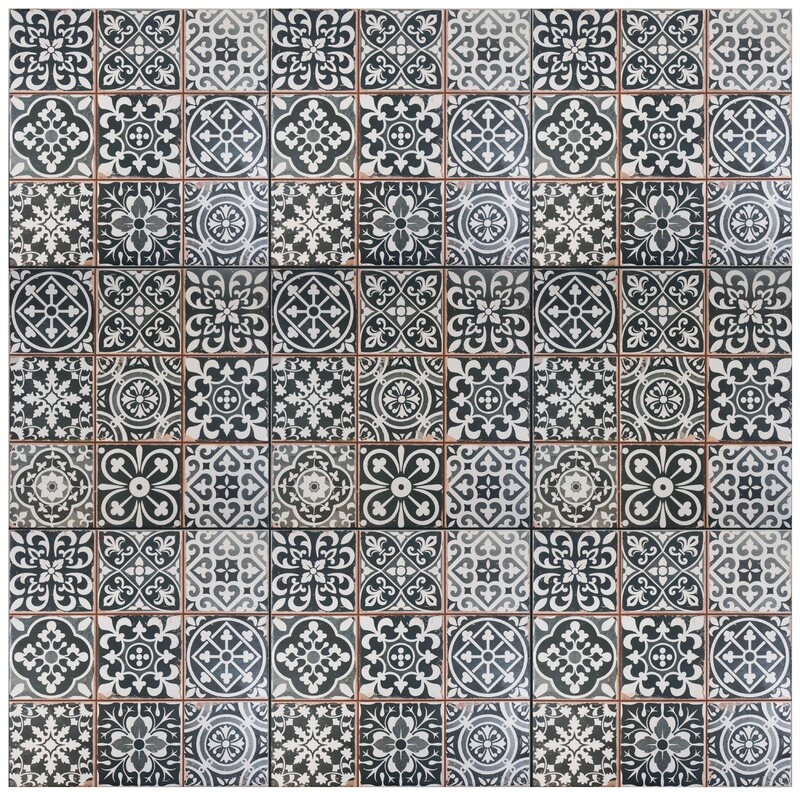 Faventie 13" x 13" Ceramic Patterned Wall & Floor Tile / per sq. ft. - Image 2