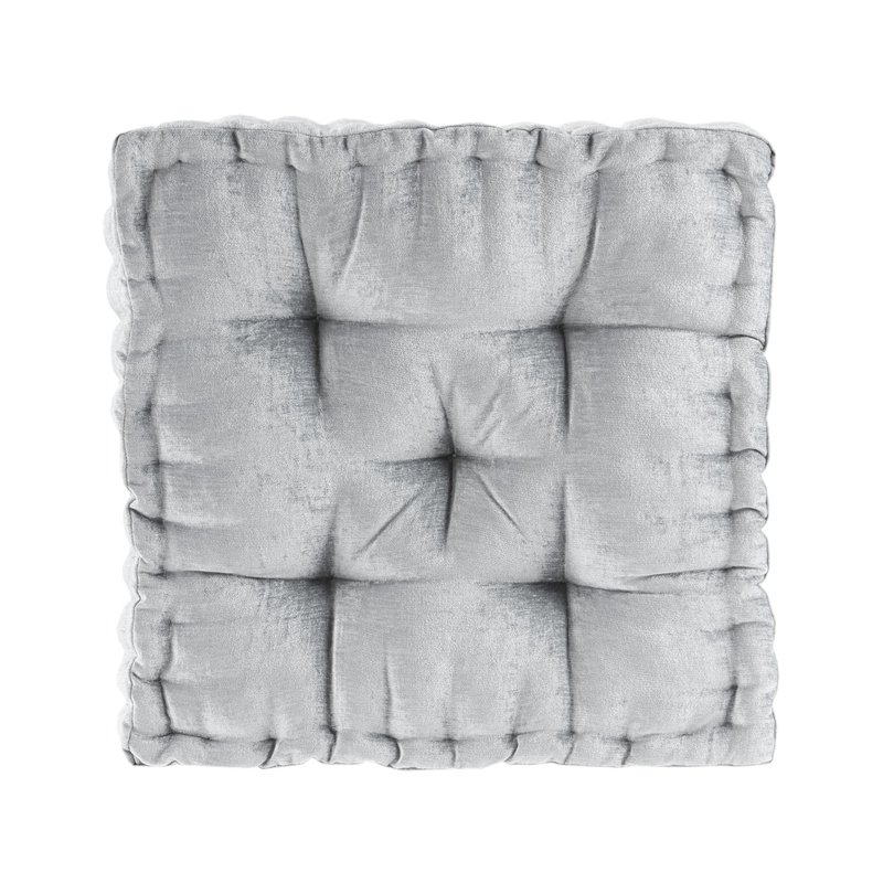 Cicero Square Floor Pillow - Gray - Image 0