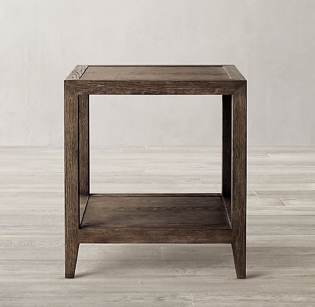 FRENCH CONTEMPORARY SQUARE SIDE TABLE - Image 0