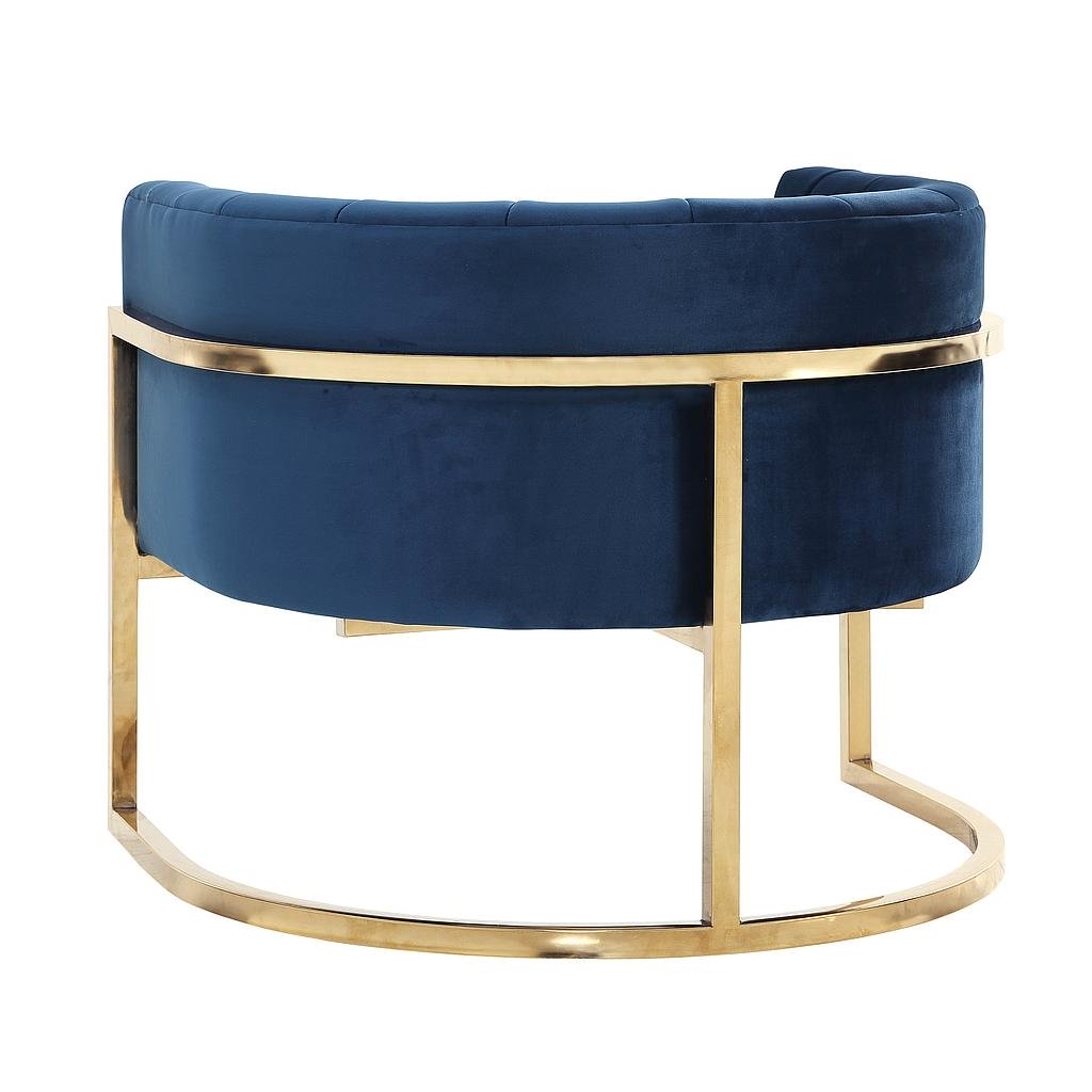 Adaline Navy Chair with Lilly Base - Image 2