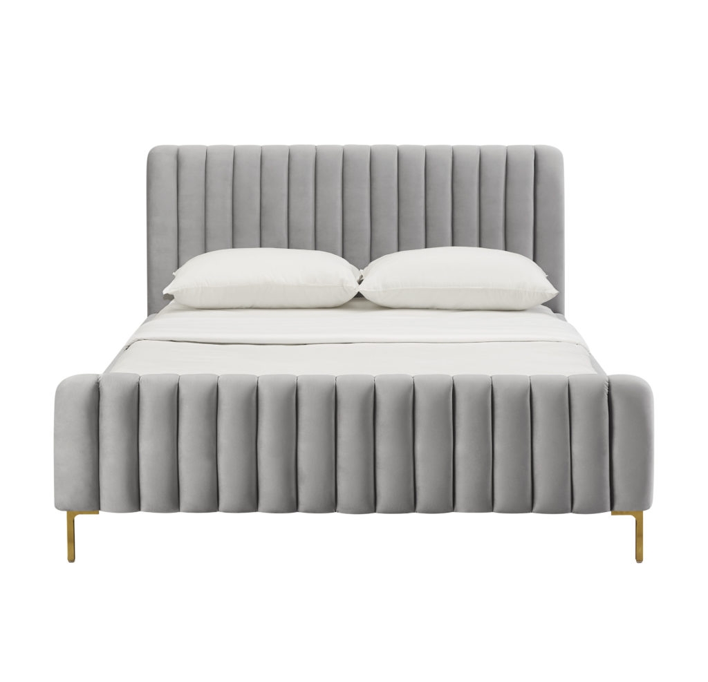 Angela Grey Bed in Queen - Image 1
