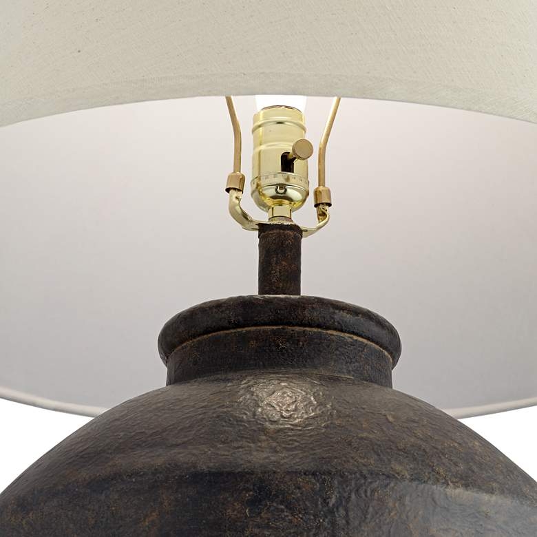 Massa Terracotta Jar Table Lamp, Black - Image 1