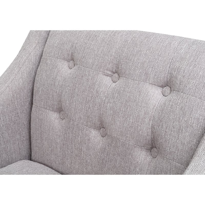 Aileen Mid Century Tailored Tufted Accent Armchair - Image 2