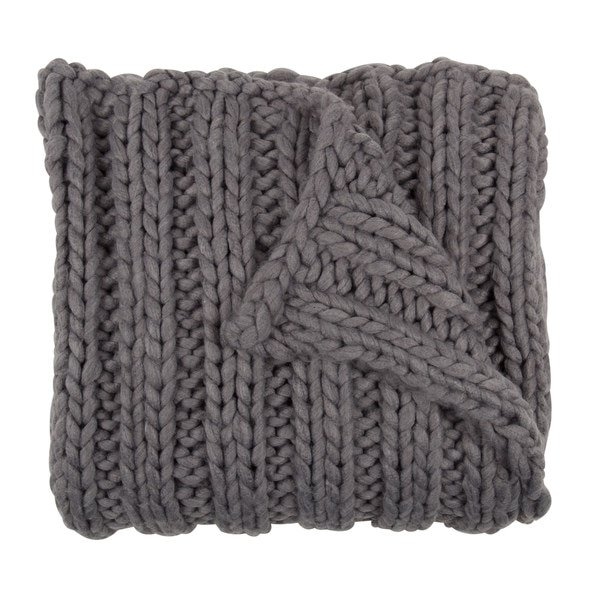 Kate and Laurel Chunky Knit Throw - Image 0