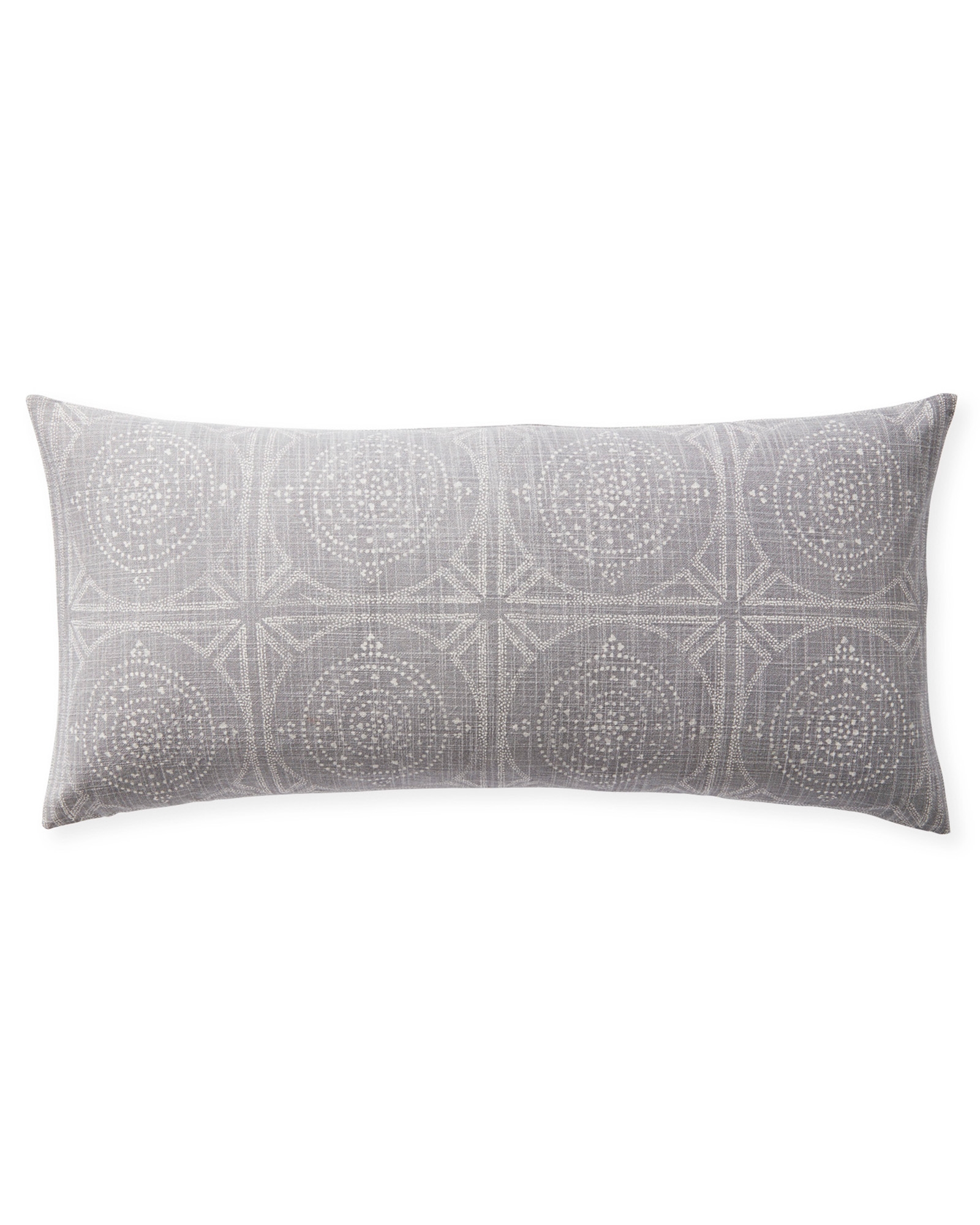 Camille Mosaic Lumbar 14 x 30" Pillow Cover - Smoke - Insert sold separately - Image 0
