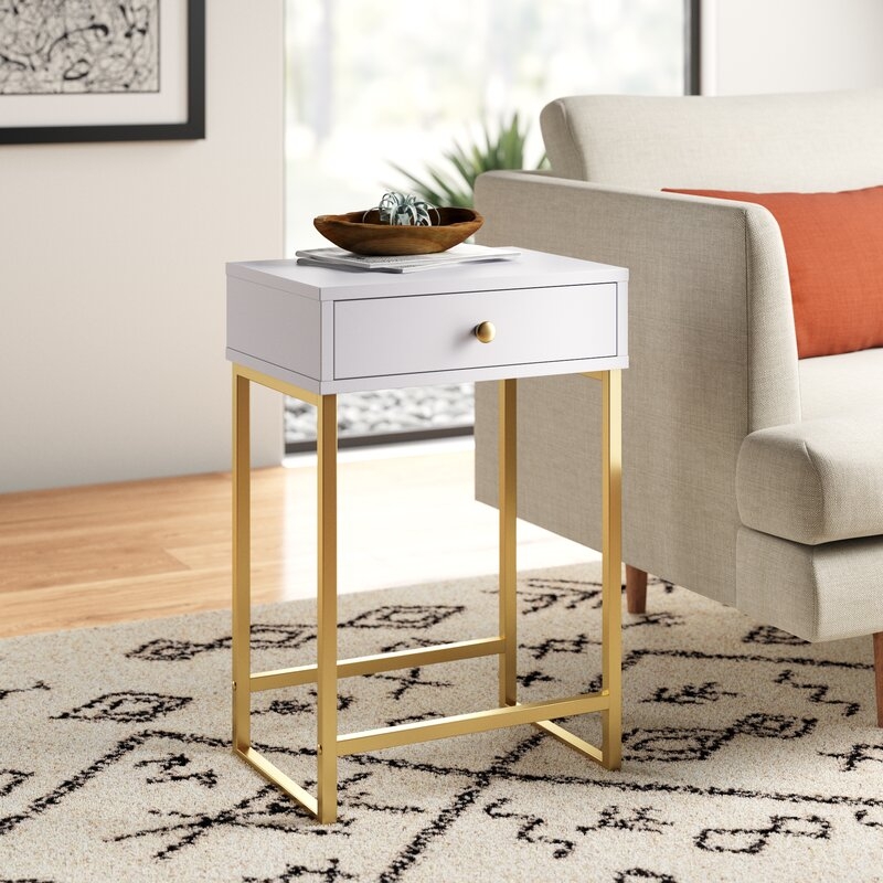 Dayne Sled End Table with Storage - Image 4