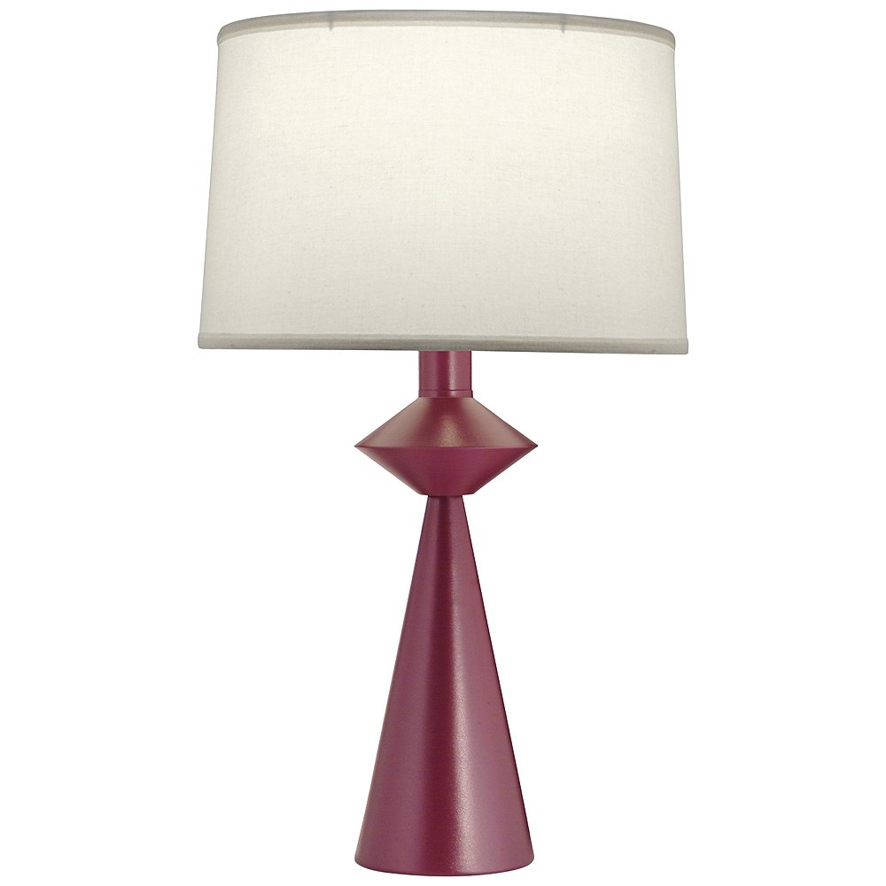 Stiffel Carson Converse Textured Burgundy Table Lamp - Style # 35N14 - Image 0