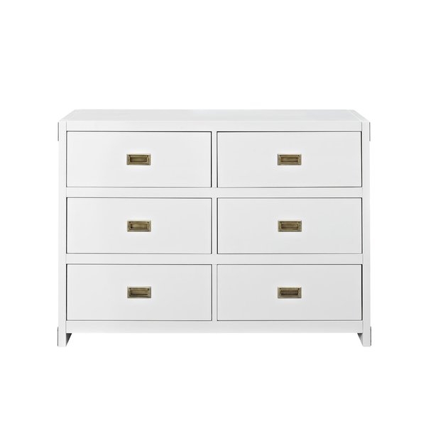 Benbrook 6 Drawer Double Dresser - white - Image 1