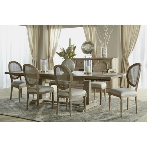 Parfondeval Leaf Extension Dining Table in Stone Wash - Image 4