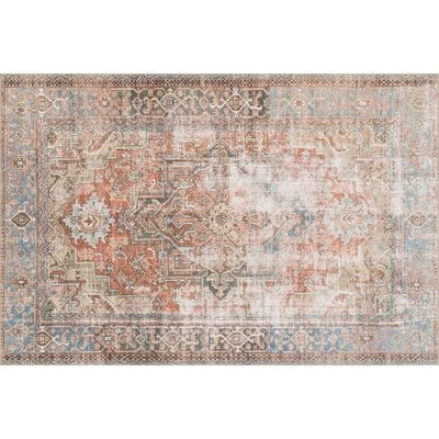 Skye Oriental Terracotta/Beige Area Rug _ - Image 1