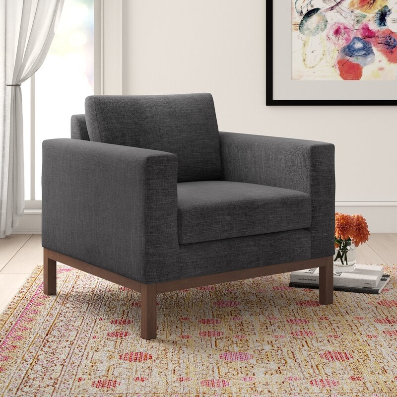 36" W Polyester Armchair - Image 0