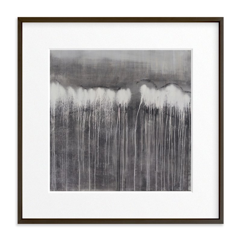 The Forest // 30" x 30" // Moody Grey // Matte Black Metal Frame // Matted - Image 0