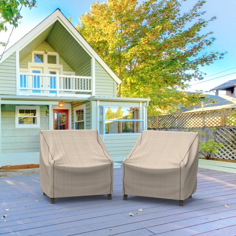 English Garden Outdoor Waterproof Patio Chair Cover with 2 Year Warranty (Set of 2) - Image 0