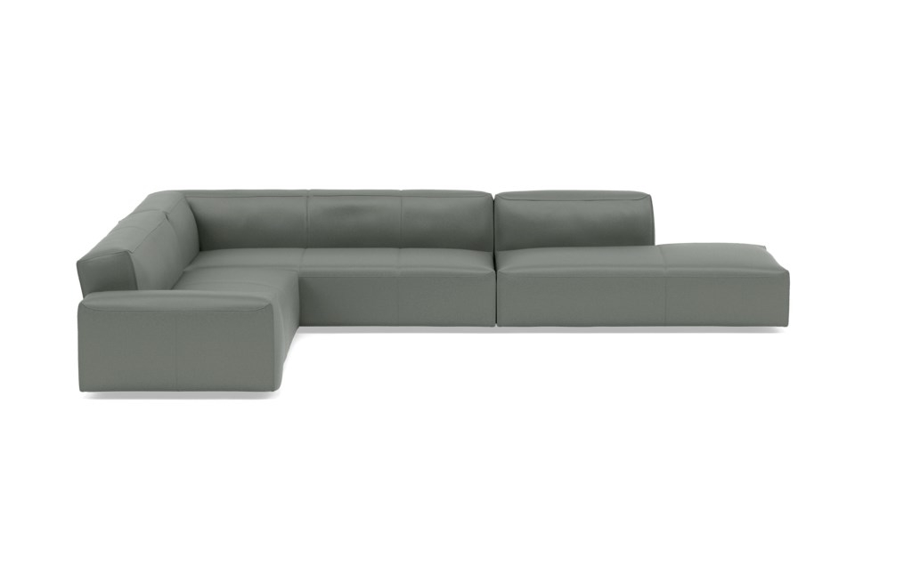 CRAWFORD LEATHER Leather Corner Sectional Sofa - Image 0